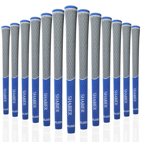 SHABIER multi compound golf grips blue top view for secure high-traction grip.