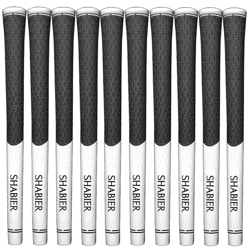 SHABIER 13-pack white golf grips offering all-weather control.