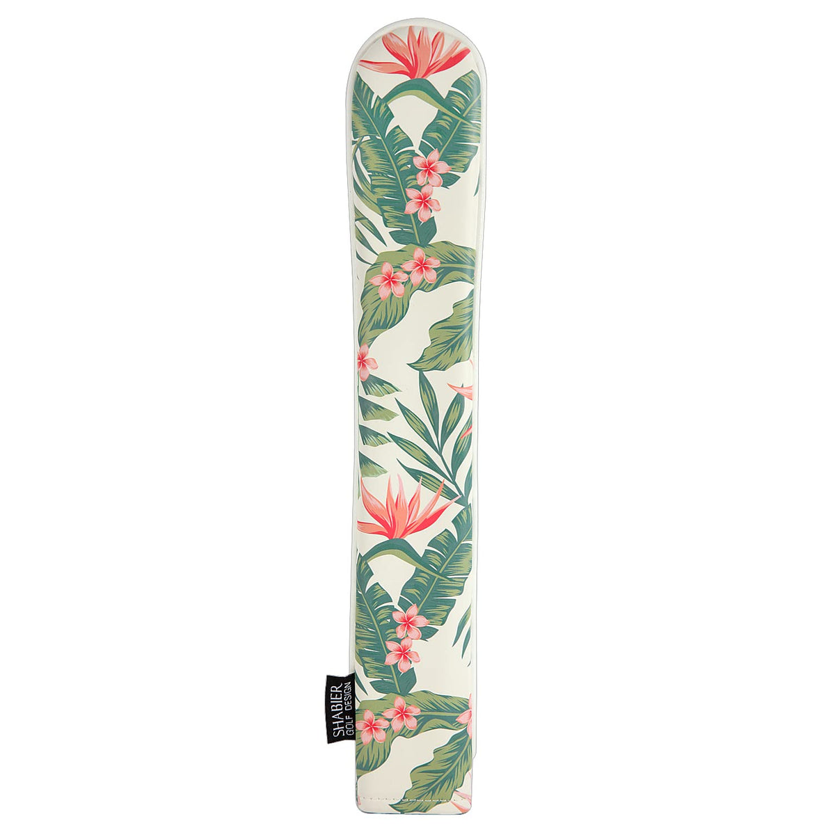 SHABIER PU Leather Golf Cover with Hawaiian Flowers print, stylish protection.