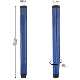 SHABIER blue tapered design grip aiding control and comfort.