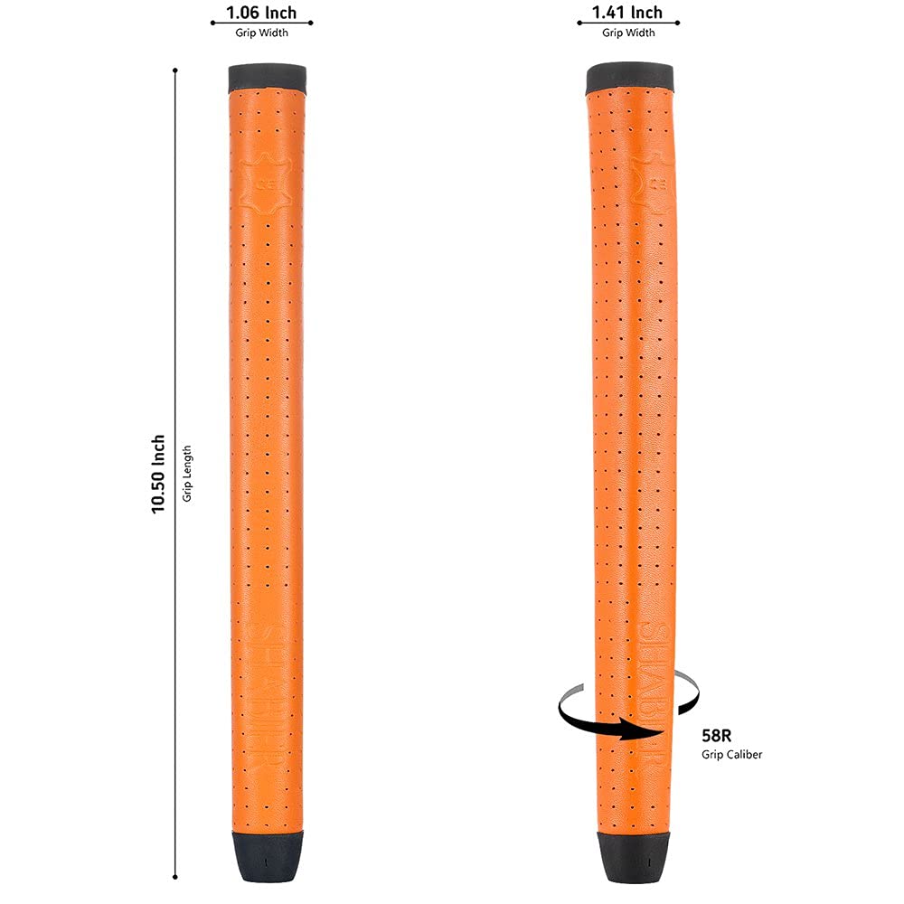 SHABIER tapered design putter grip improves swing comfort and reduces grip tension