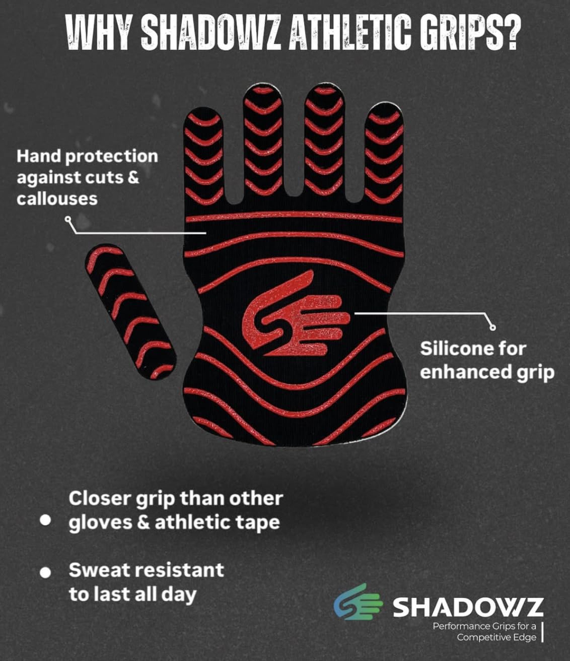Ultra-thin Shadowz Grips retain racket feel and dexterity during play.