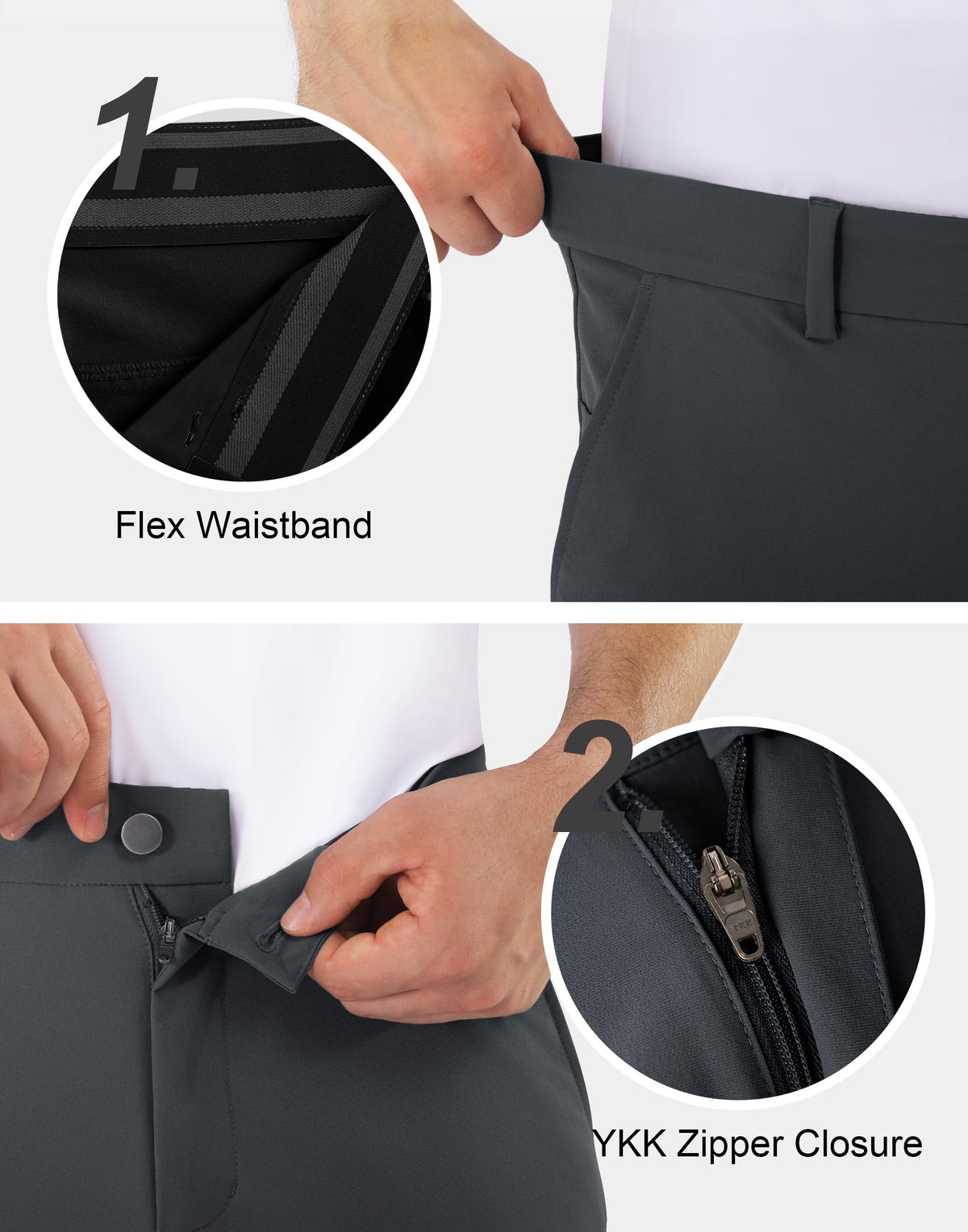 Shallowlulu flex waistband and belt loops for adjustable comfort