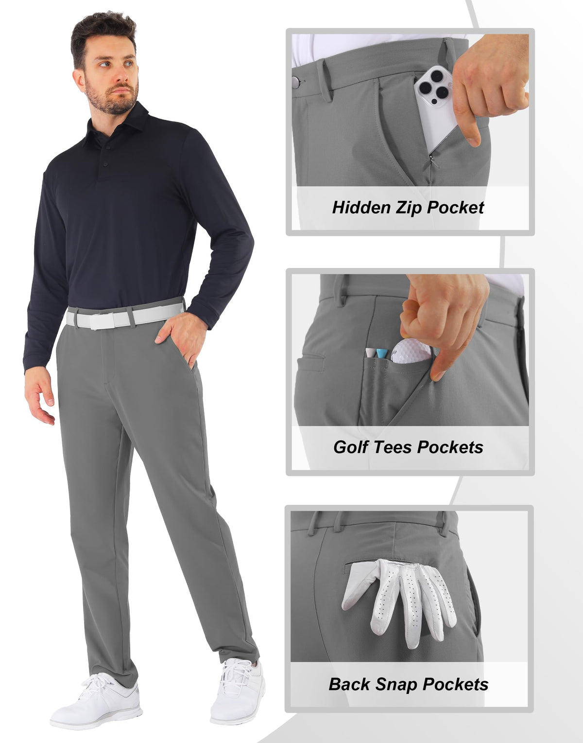 Shallowlulu golf pants six pockets showcase ample storage for gear.