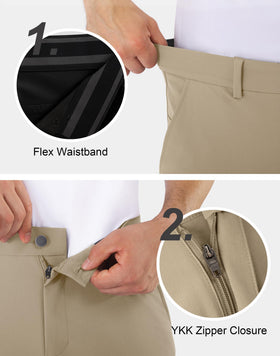 Shallowlulu mens golf pants show 3D cut tailoring for athletic silhouette