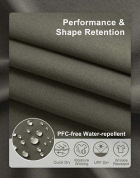 Shallowlulu men's golf pants classic-fit olive, versatile for work and casual outings