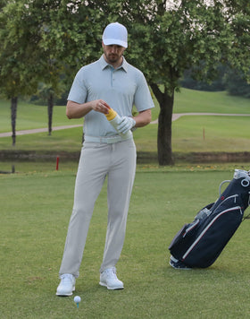 Shallowlulu men's golf pants five-pocket design stores tees and essentials.
