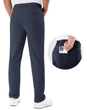 Shallowlulu men's golf pants five-pocket design keeps essentials organized.