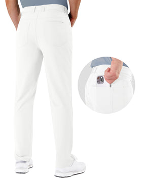 Shallowlulu mens golf pants five-pocket layout offering convenient storage while playing.