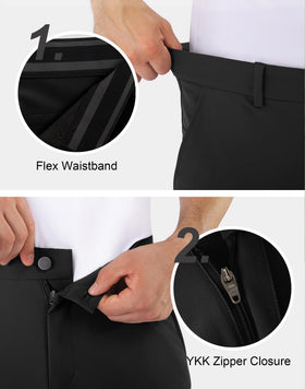 Shallowlulu mens golf pants flex waistband provides adjustable, comfortable fit.