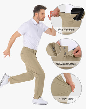 Shallowlulu men's golf pants left inside pocket holds golf balls securely.