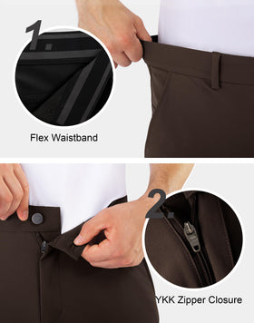 Shallowlulu men's golf pants pocket layout with six pockets on the course