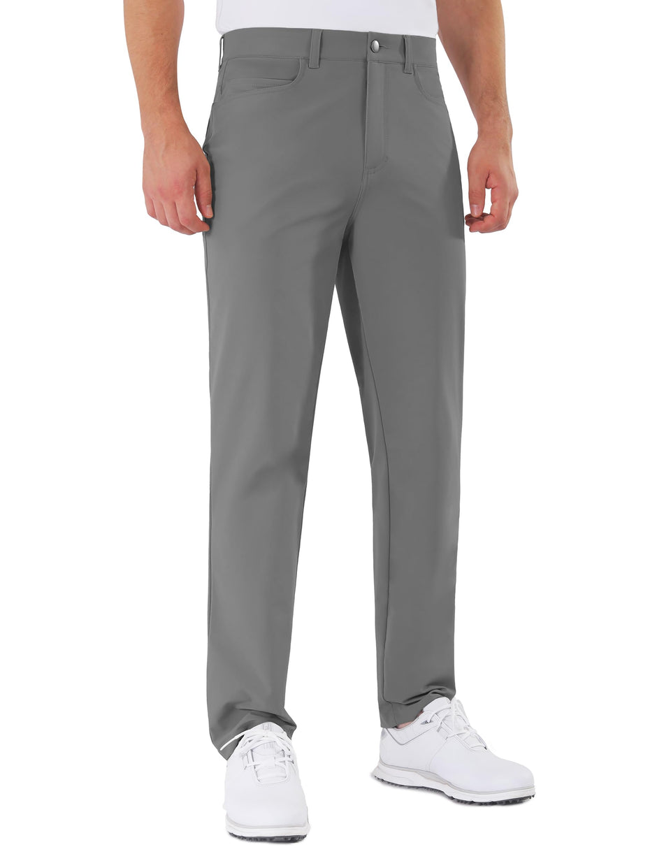 Shallowlulu mens golf pants quick dry grey for all day comfort on the course