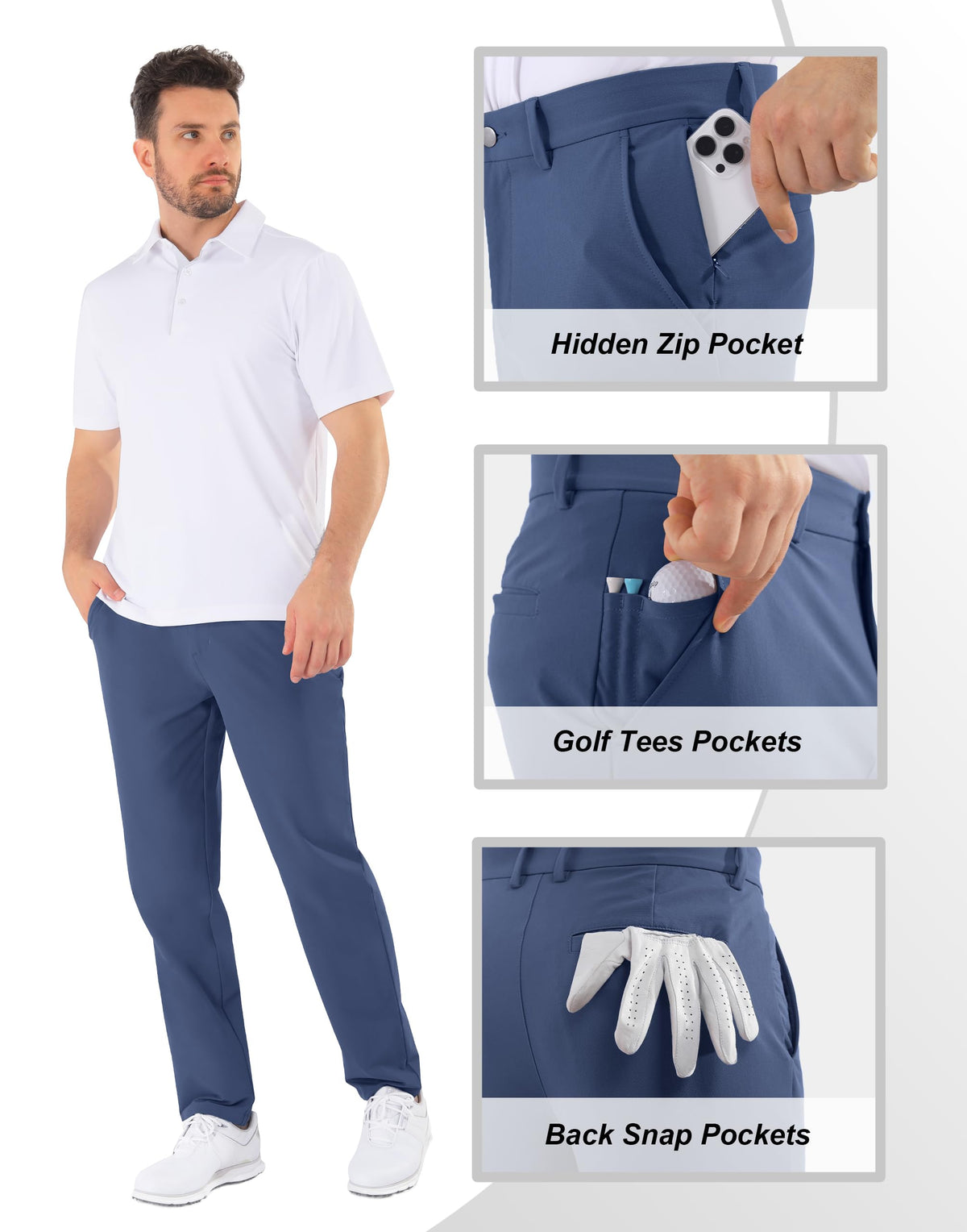 Shallowlulu six-pocket layout close-up showing glove and tee storage