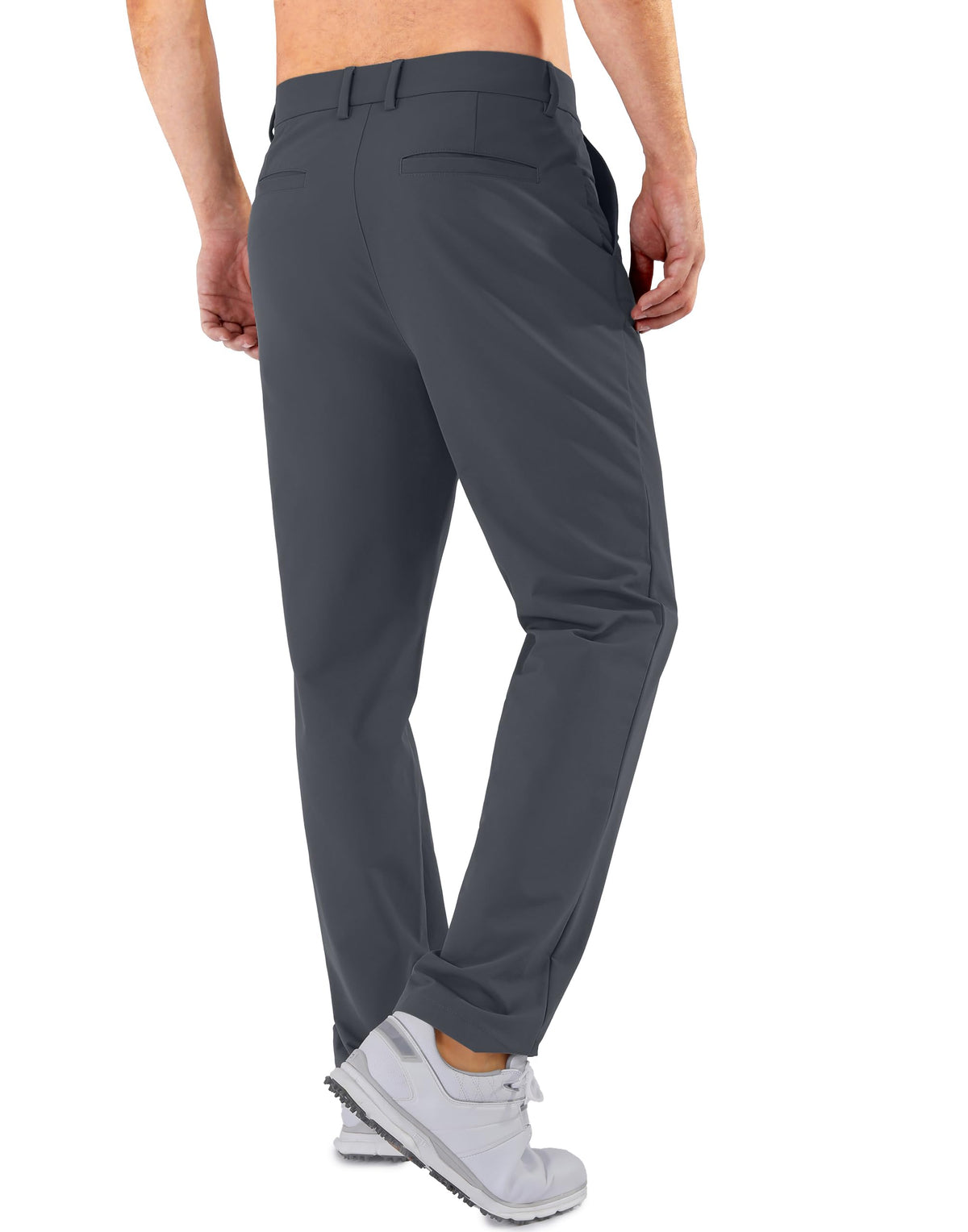 Shallowlulu mens golf pants six-pockets graphite highlighting practical storage