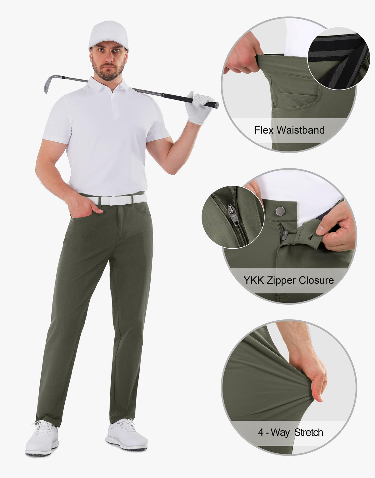 Shallowlulu pants with UPF 50+ protection shielding skin during outdoor rounds.