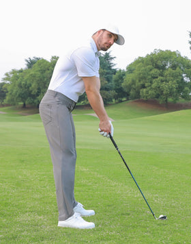 Shallowlulu golf pants with water-repellent finish for light rain.