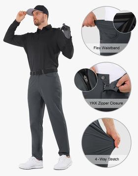 Shallowlulu water-repellent golf pants keep you dry in light rain.