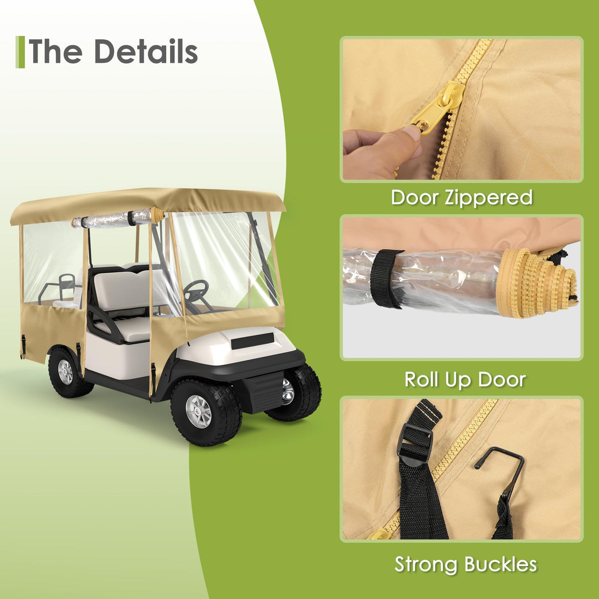 SHANTRA durable 300D Oxford fabric resists tearing and dries quickly.