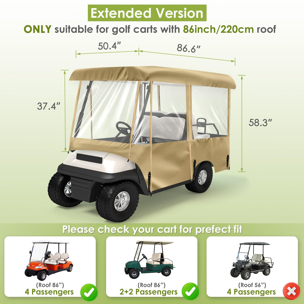 SHANTRA enclosure side door provides easy access from inside or outside.