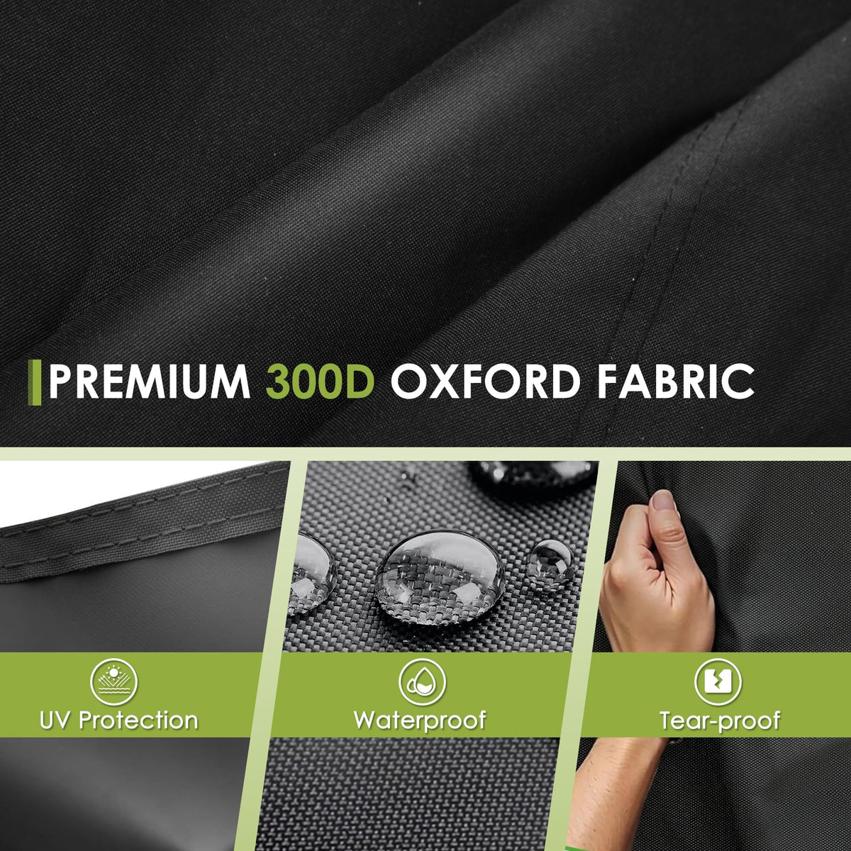 SHANTRA four-passenger golf cart cover with carrying bag for portability.