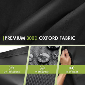 SHANTRA four-passenger golf cart cover with carrying bag for portability.