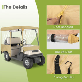 SHANTRA roll-up door secured with Velcro straps for quick use.