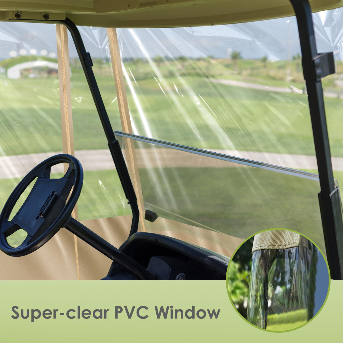 SHANTRA zip-roll-up door with Velcro enables quick entry and storage.