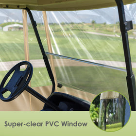 SHANTRA zip-roll-up door with Velcro enables quick entry and storage.