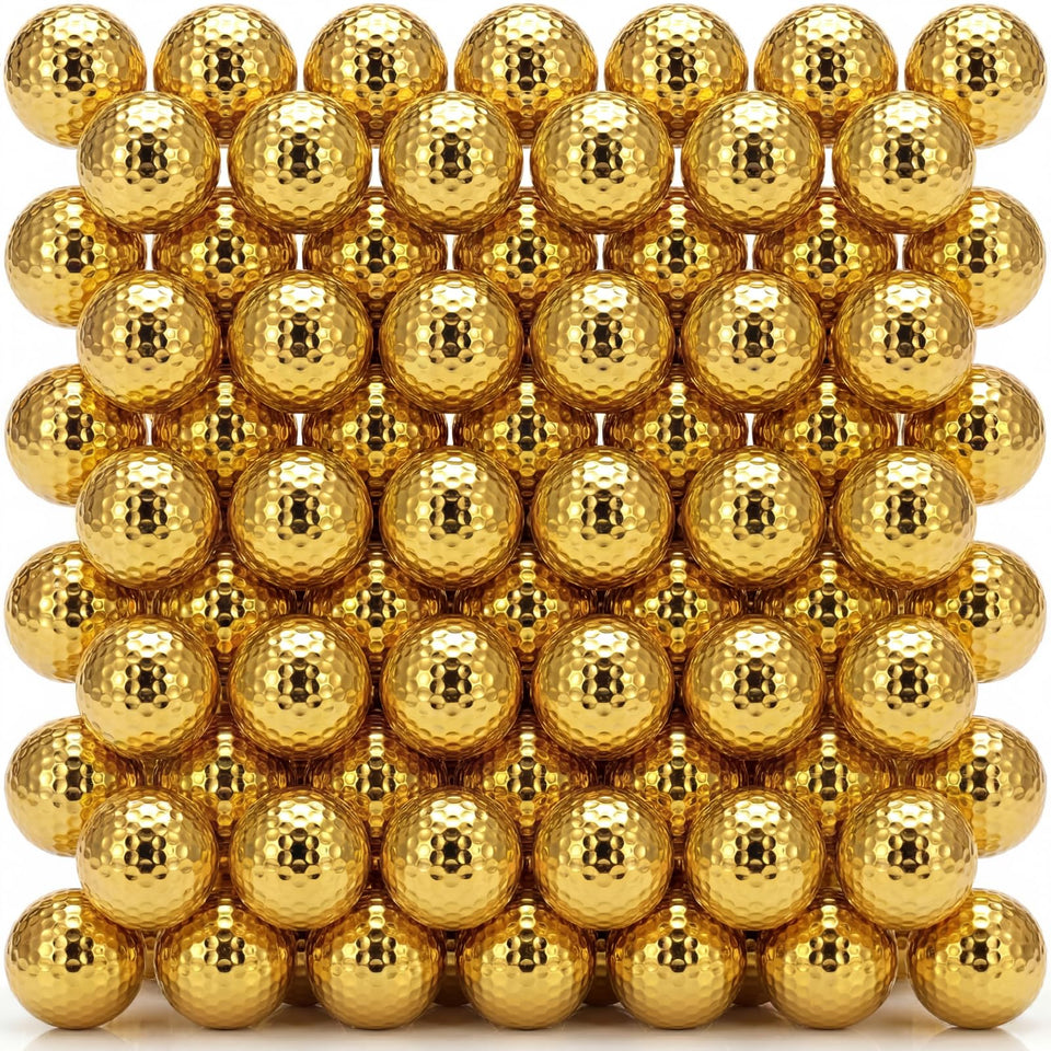 Shappy gold golf balls 48-pack for high visibility on any course