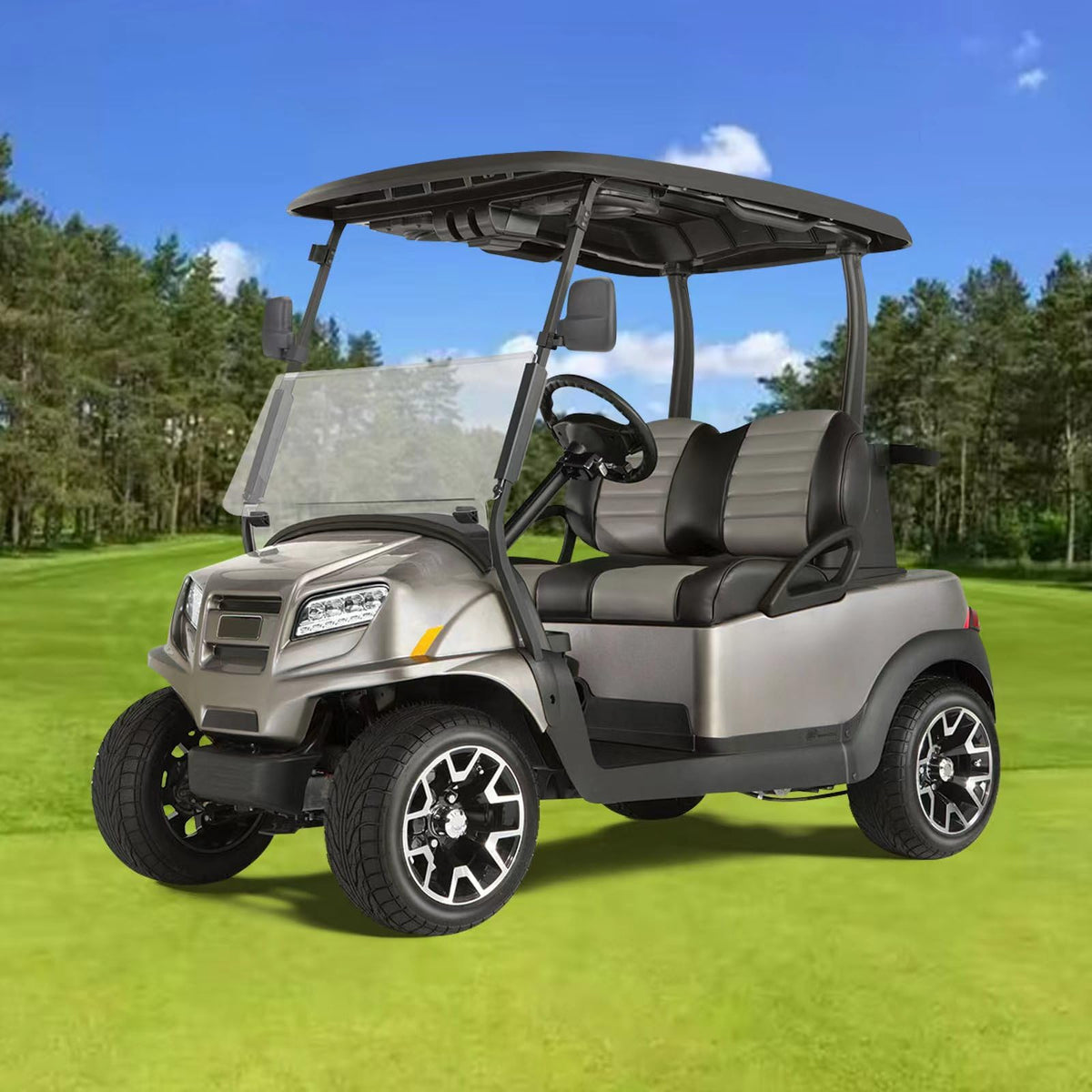 SHEJISI golf cart mirror compatible with major brands