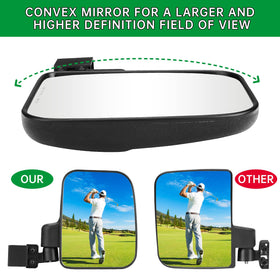 SHEJISI golf cart mirror durable for daily outdoor use