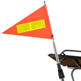 SHIQIKEJIPTY golf cart flag in orange bright visibility for 8.6 x 11.8 inch size.