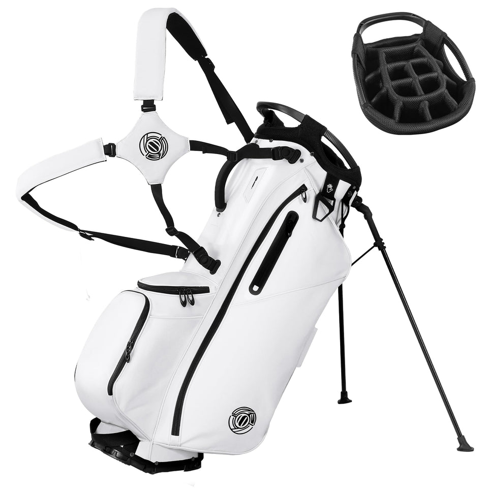 Shopsource 14-way golf stand bag with 14 compartments for quick club access.