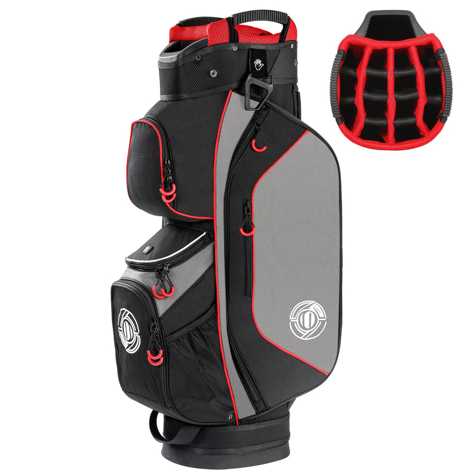 Shopsource Golf Cart Bag with 15-way top for quick club access on greens