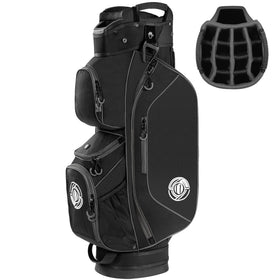 Shopsource golf cart bag with 15-way top keeps clubs organized for quick play