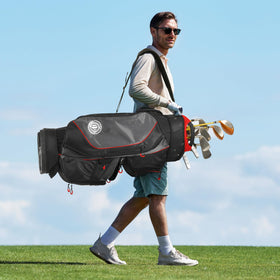Shopsource bag features dedicated putter well for easy reach on the course
