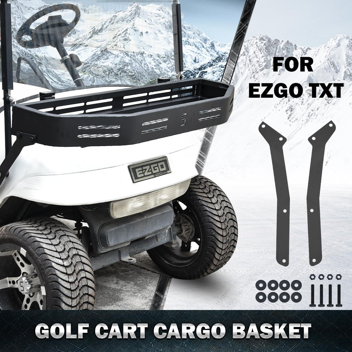 Shu-Ran brackets included for quick installation on EZGO TXT.
