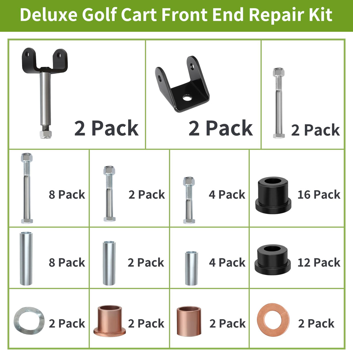 Durable materials and precise tolerances help prolong golf cart lifespan.