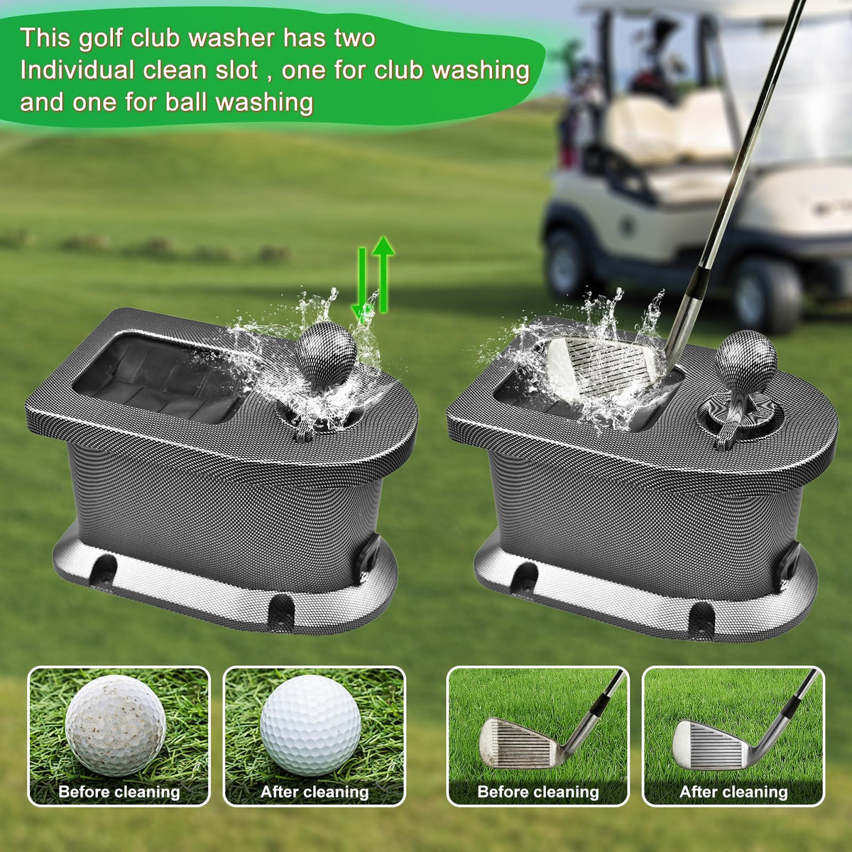 Shu-Ran drain plug in use for easy water drainage after cleaning.
