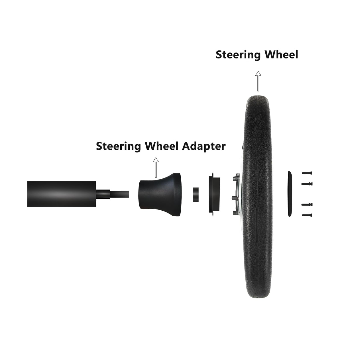 Shu-Ran easy-install steering wheel swap completed in minutes with a screwdriver