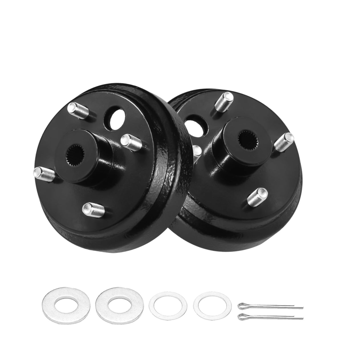 Shu-Ran EZGO TXT brake drum hub front view, reliable replacement for smooth stops.