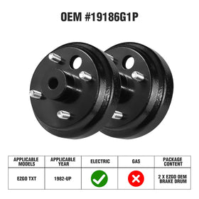 Shu-Ran EZGO TXT brake drum hub, heat and water resistant build for outdoor use.