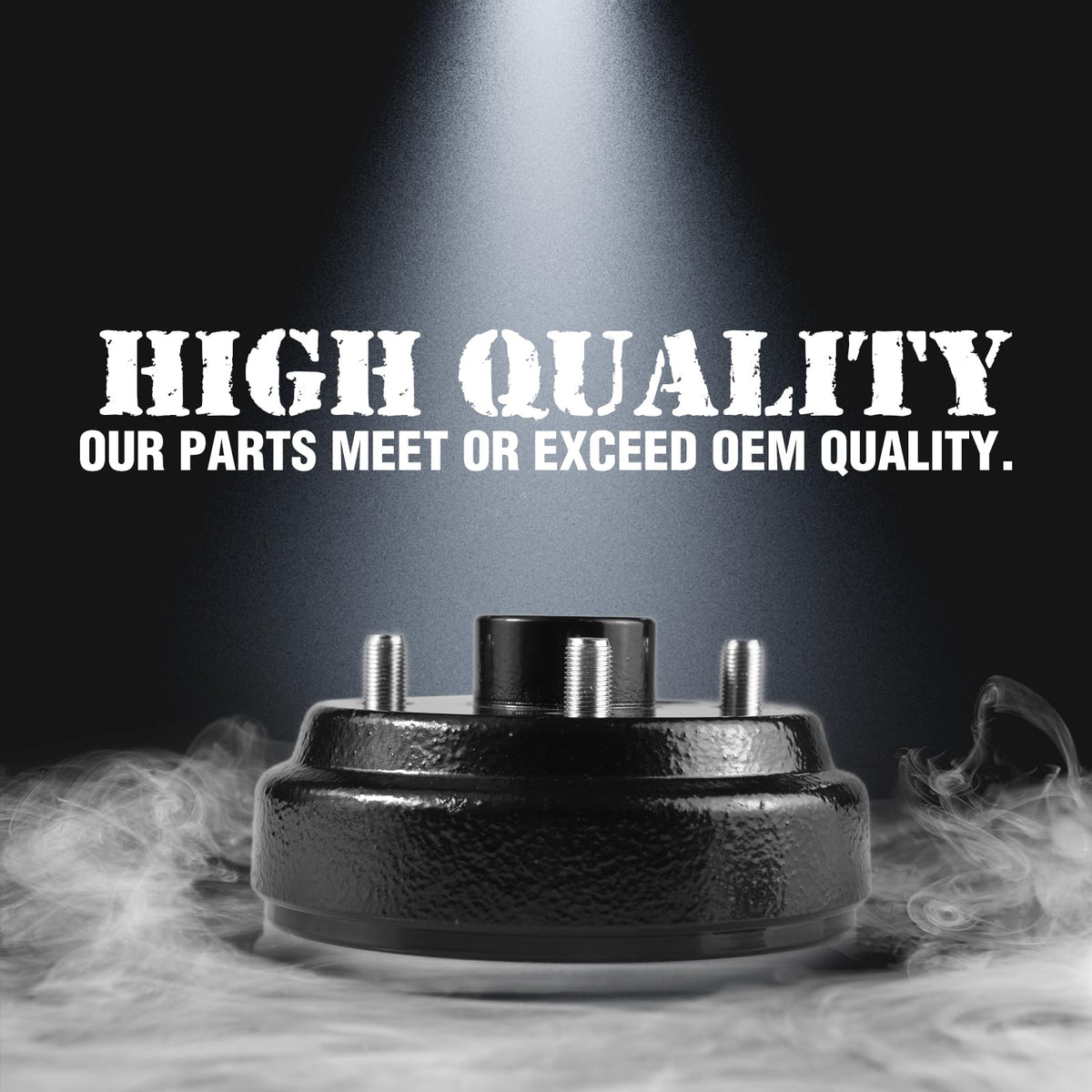 Shu-Ran EZGO TXT brake drum hub installation-ready, clear OEM replacement option.