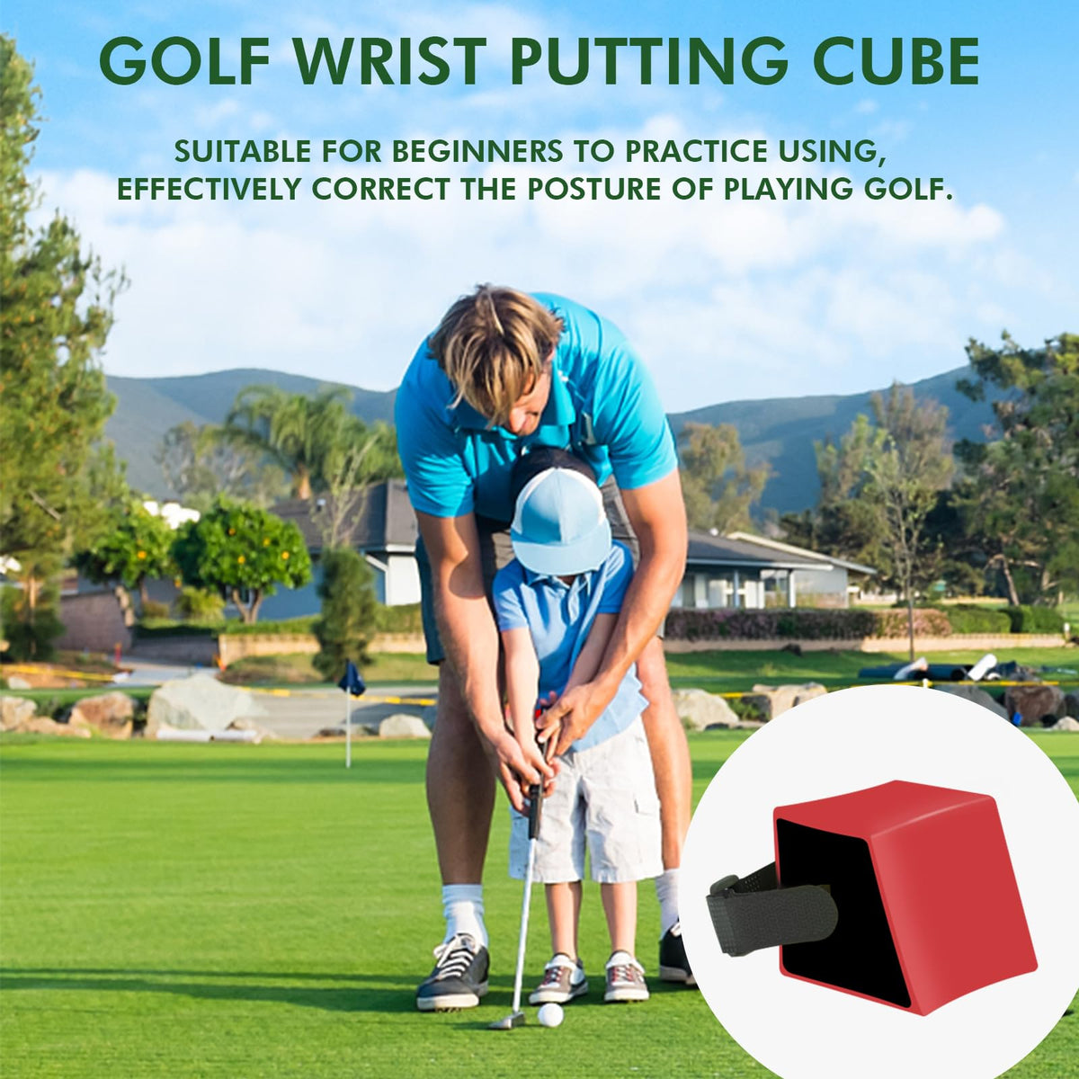 Shu-Ran compact flat-surface mini golf setup for easy storage