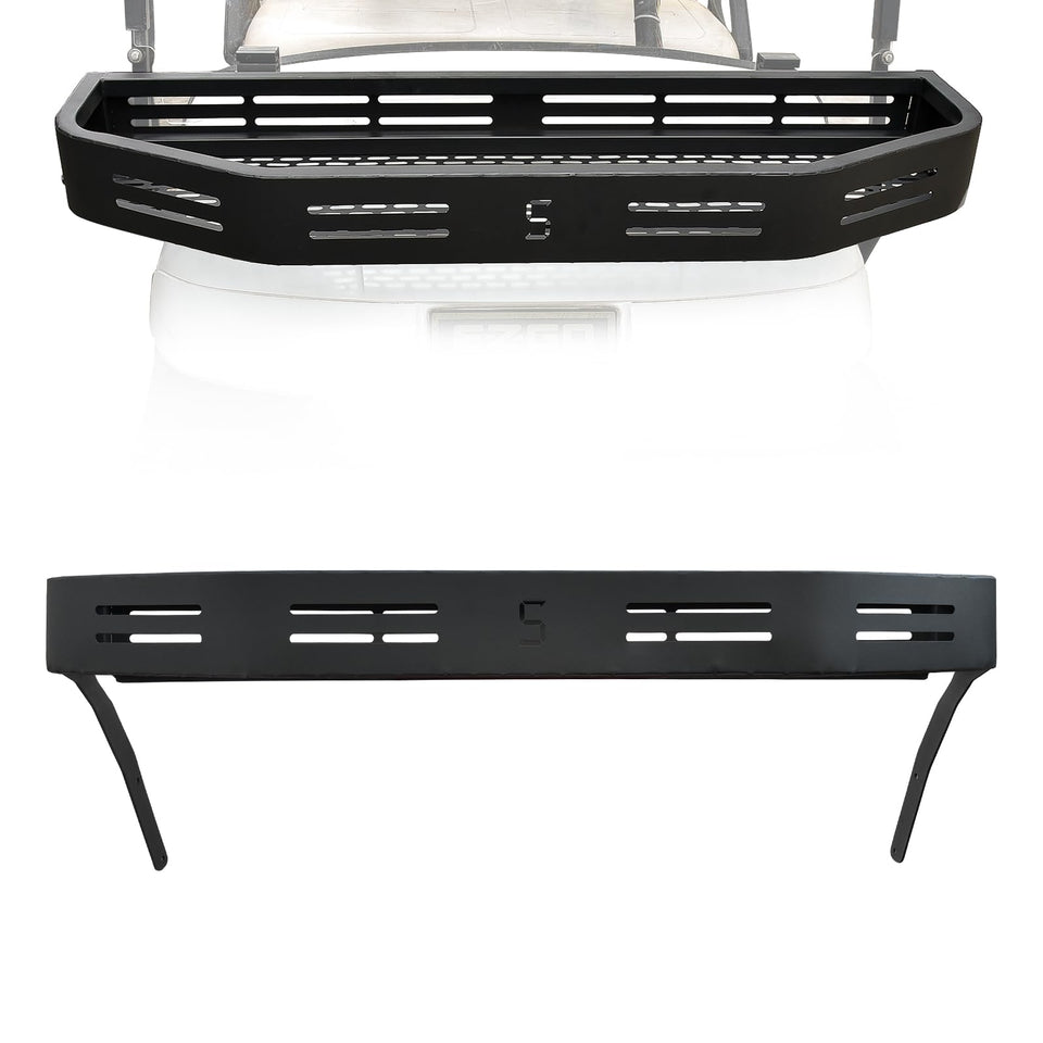 Shu-Ran EZGO TXT front cargo basket for extra cart storage.