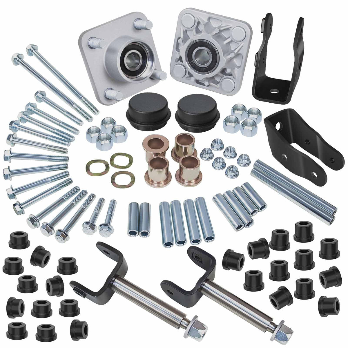Shu-Ran front wheel hub assembly with bearings for Club Car
