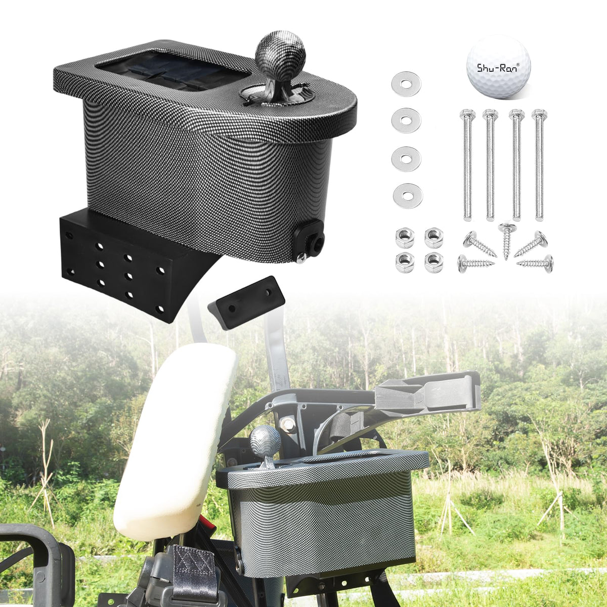 Shu-Ran golf ball washer slot for quick ball cleaning on the course