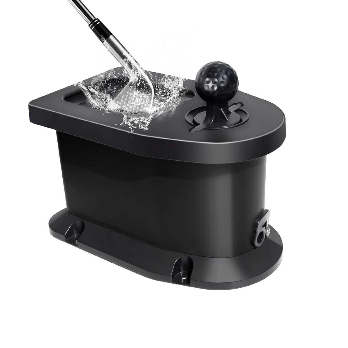 Shu-Ran golf ball washer demonstrates efficient ball cleaning on the course