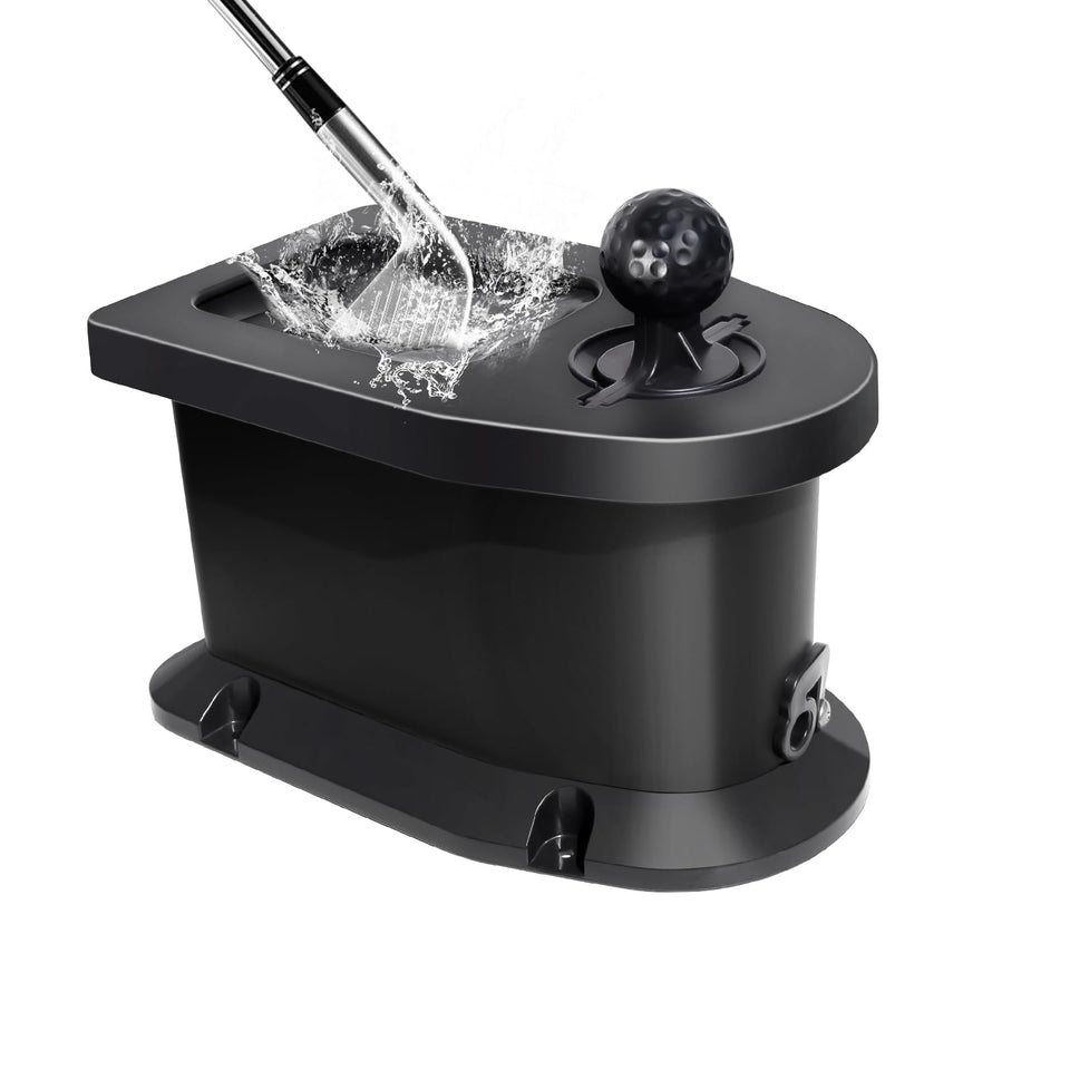 Shu-Ran golf ball washer demonstrates efficient ball cleaning on the course